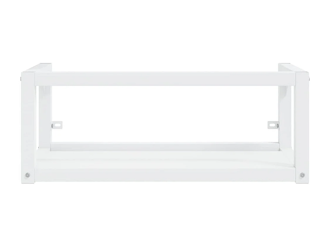 Cadre de lavabo de salle de bain vasque à encastrer Blanc Fer