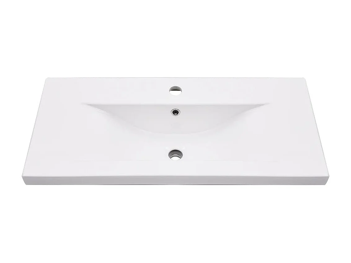 Cadre de lavabo de salle de bain vasque à encastrer Blanc Fer