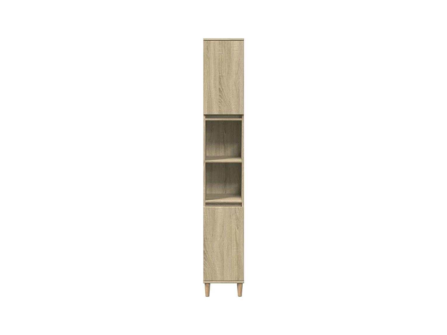 Ensemble de meubles de salle de bain 3 pcs chêne sonoma