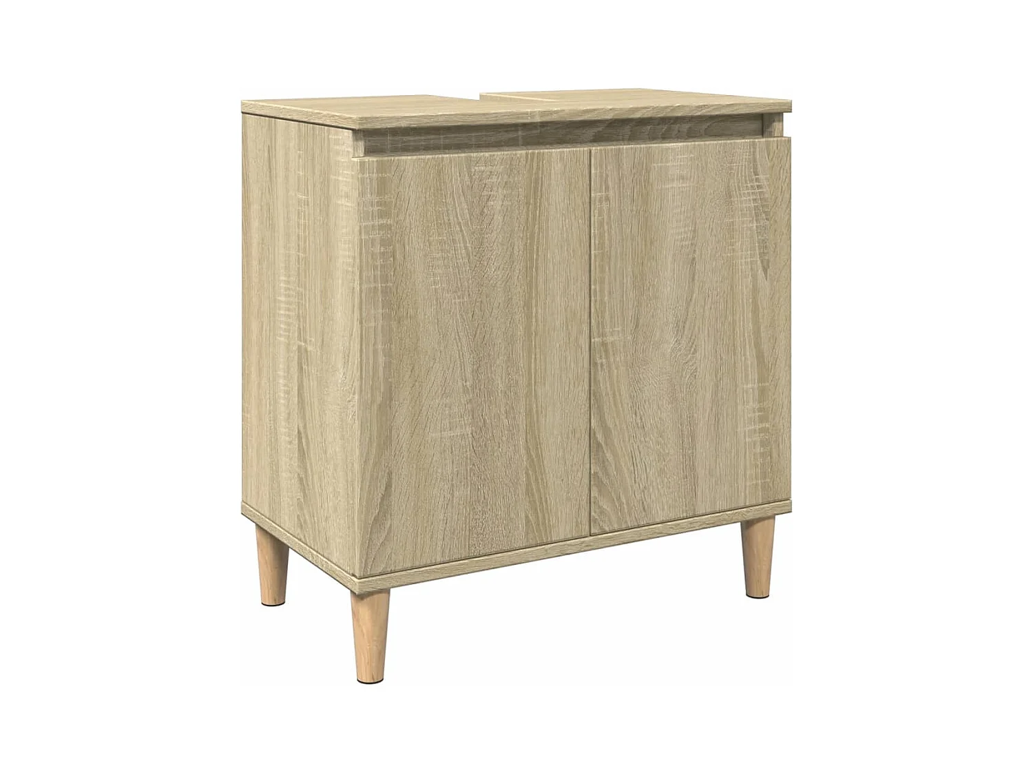 Ensemble de meubles de salle de bain 3 pcs chêne sonoma