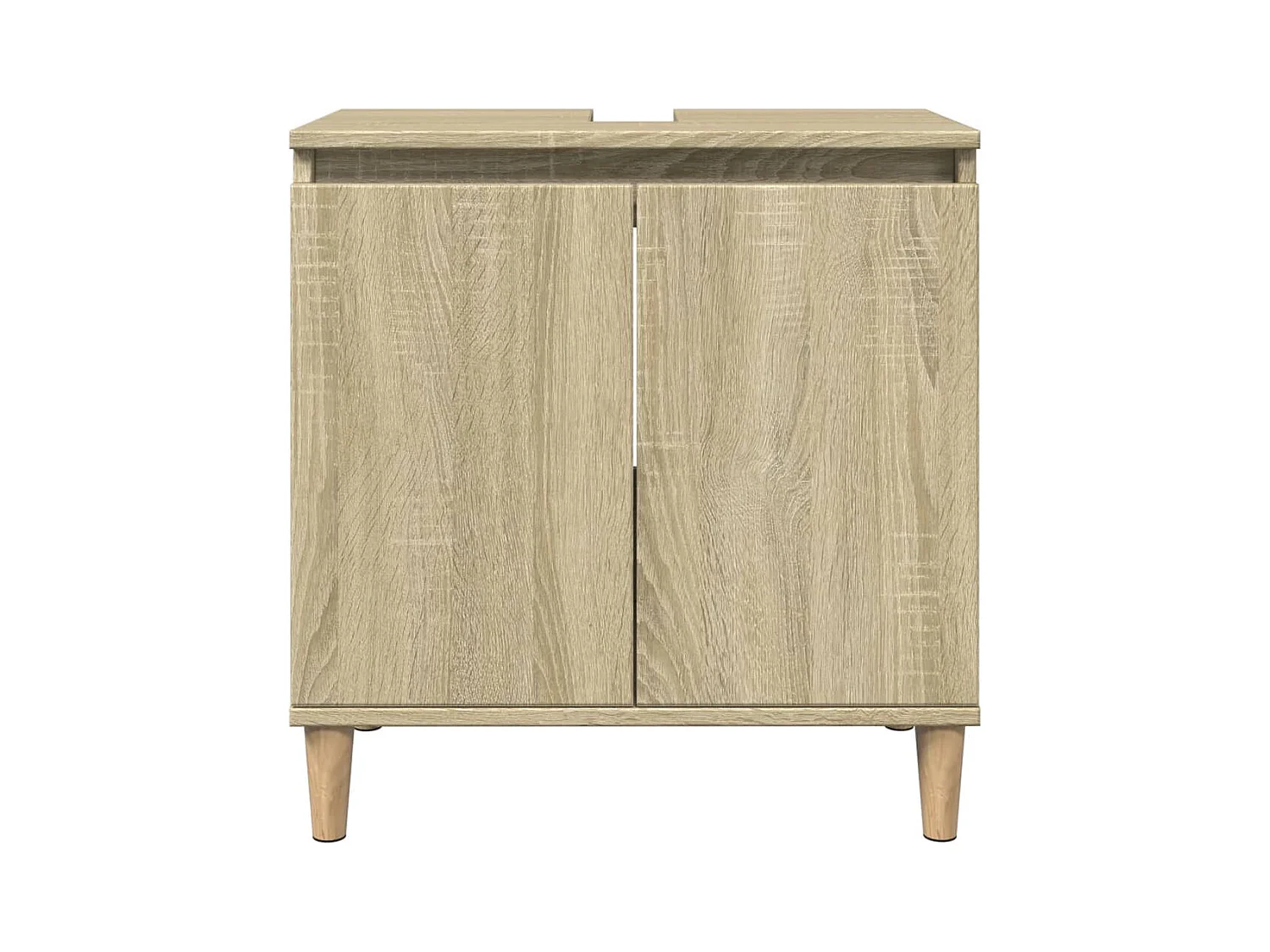 Ensemble de meubles de salle de bain 3 pcs chêne sonoma