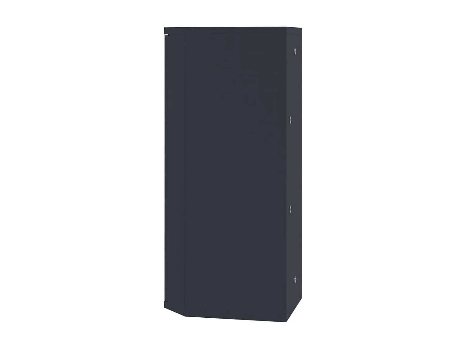 Mueble de baño de esquina con espejo gris 30x24x60 cm