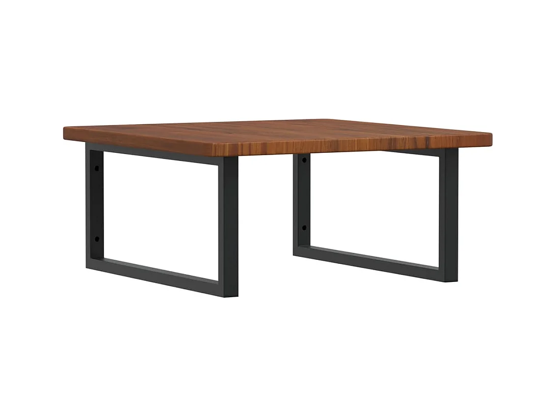 Badkamer wandschap staal en massief eikenhout