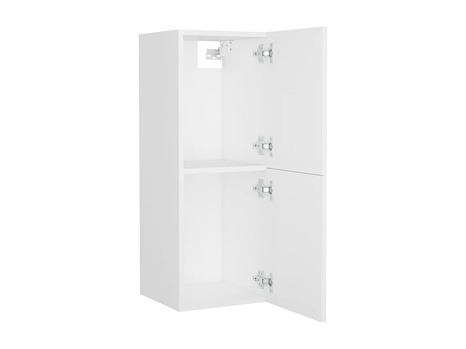 Conjunto de móveis de banheiro em aglomerado branco