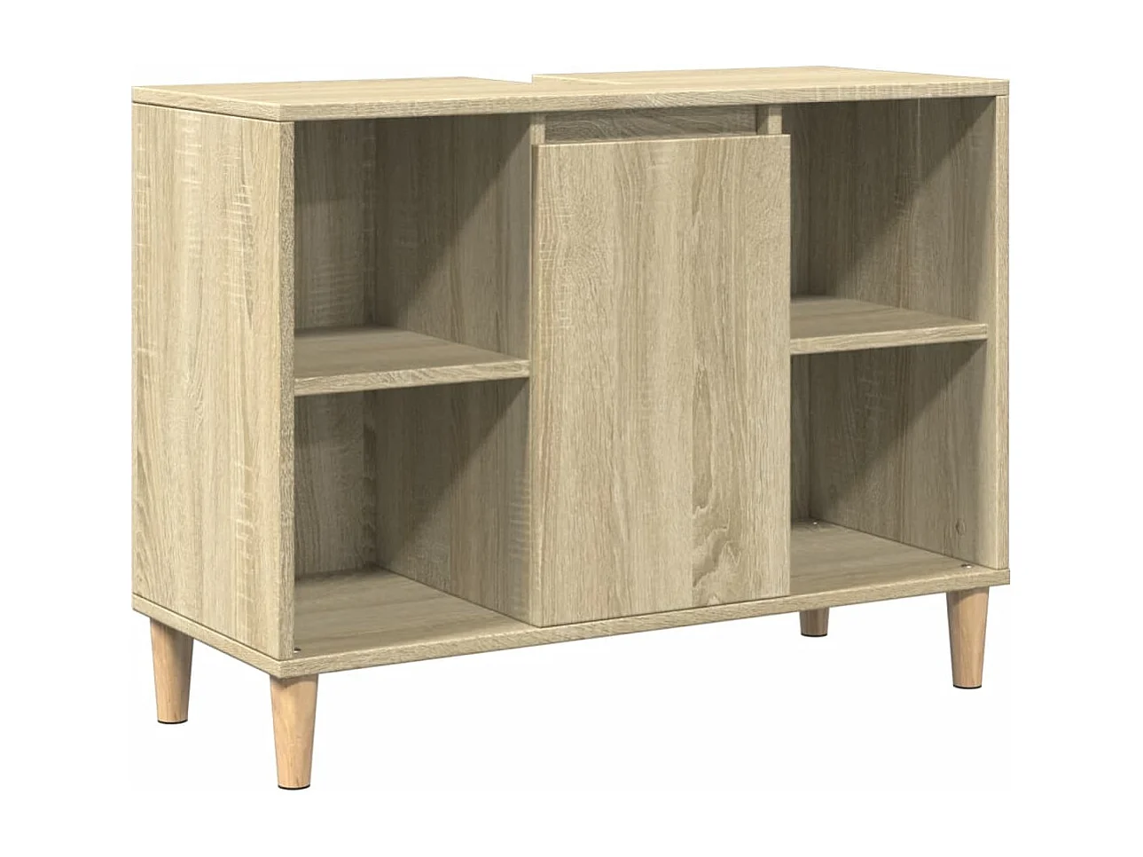 Ensemble de meubles de salle de bain 3 pcs chêne sonoma