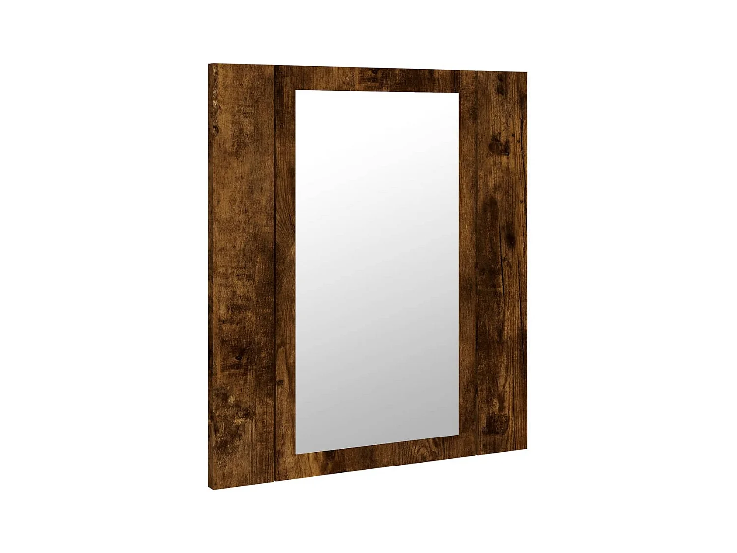 Badkamerspiegelkast LED 40x12x45 cm bewerkt hout gerookt eiken