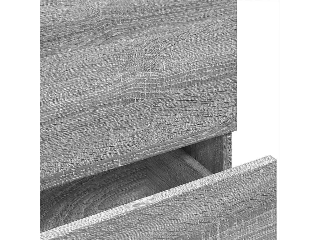 Mueble lavabo Sonoma gris 78x37x59 cm madera contrachapada