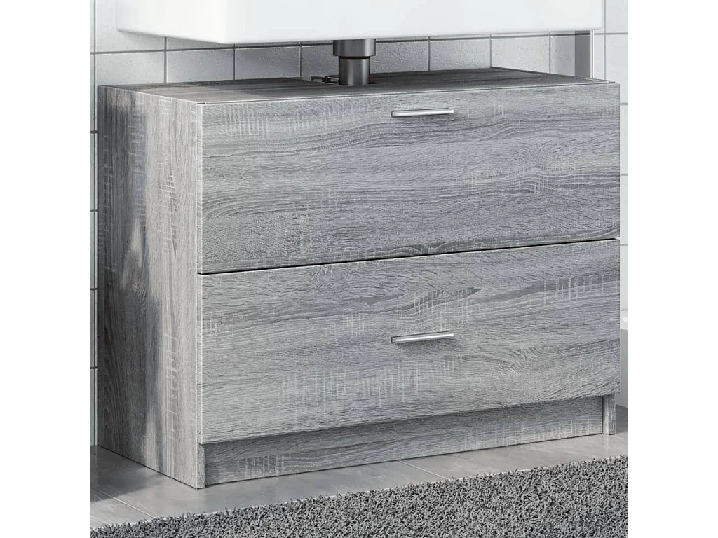 Sonoma grijze spoelbakkast 78x37x59 cm samengesteld hout