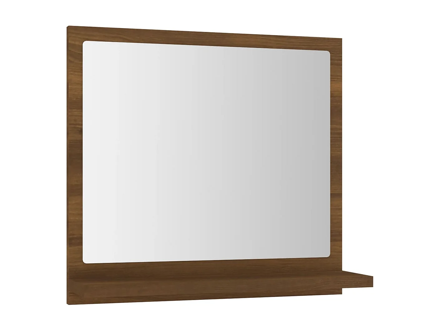 Espelho WC 40x10,5x37 cm derivados de madeira carvalho castanho