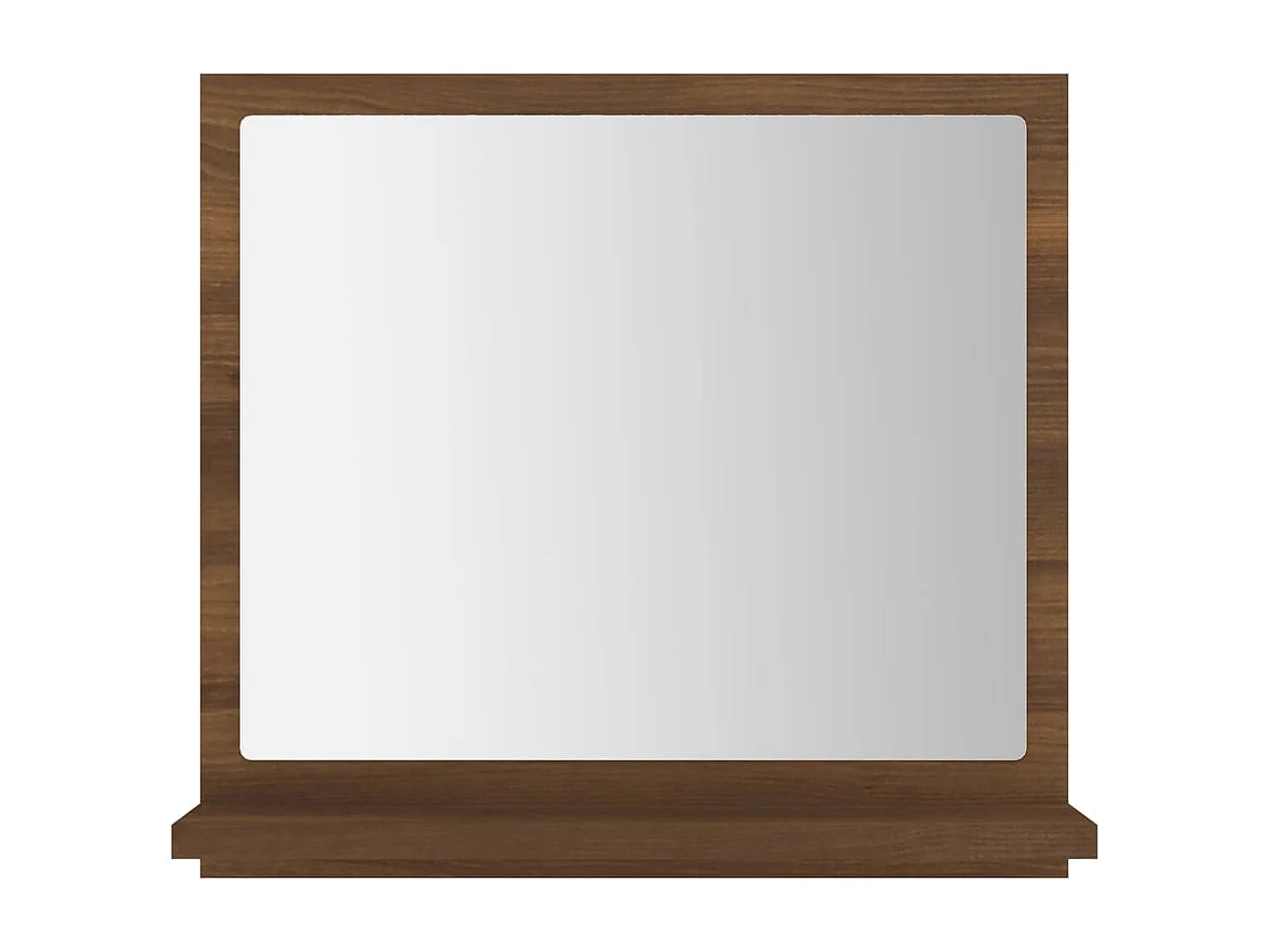 Espelho WC 40x10,5x37 cm derivados de madeira carvalho castanho