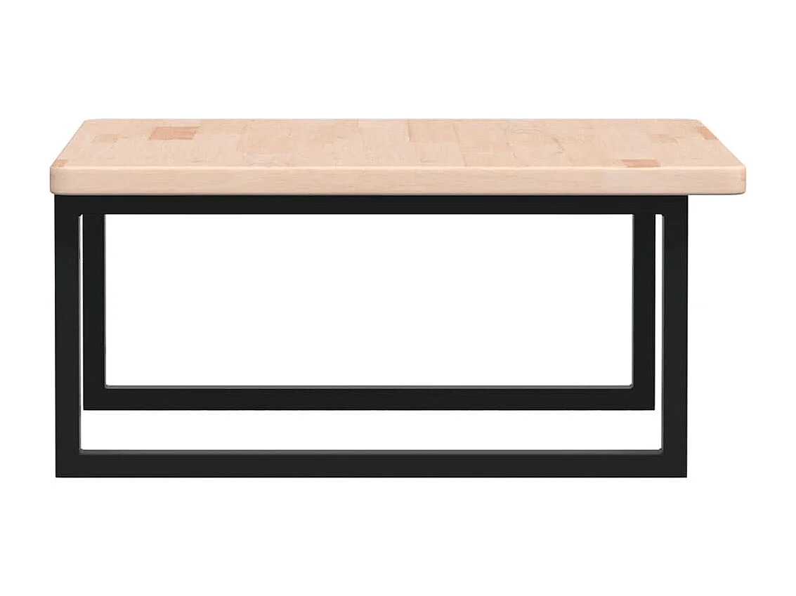 Étagère de vasque murale acier et bois de chêne massif