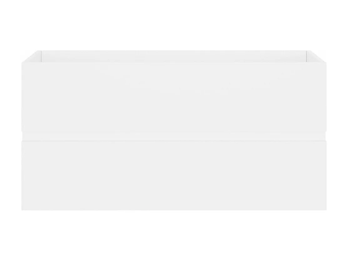 Mobile con Lavabo Integrato Bianco in Legno Multistrato