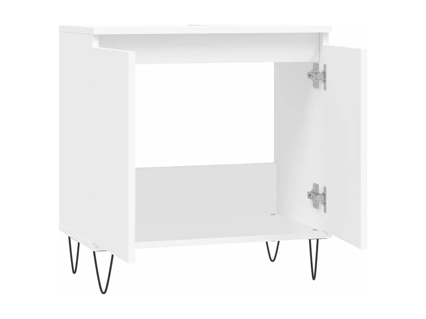 Mobile da Bagno Bianco 58x33x60 cm in Legno Multistrato