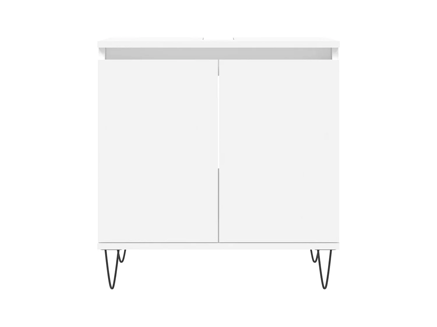 Armoire de salle de bain blanc 58x33x60 cm bois d'ingénierie