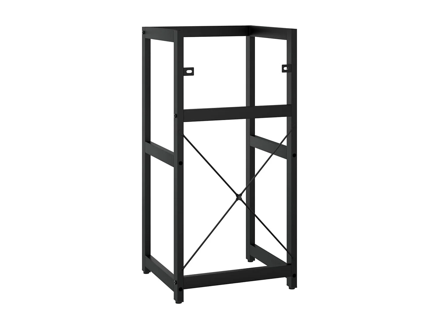 Estructura de lavabo de hierro negro 40x38x83 cm