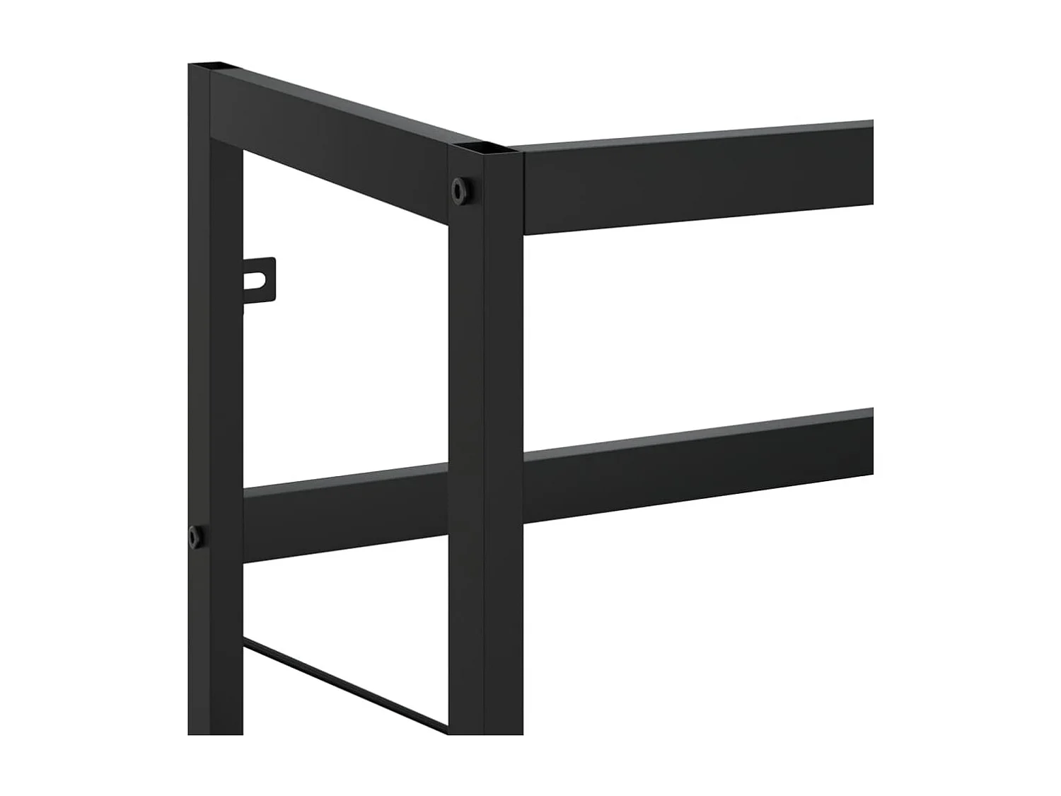 Estructura de lavabo de hierro negro 40x38x83 cm