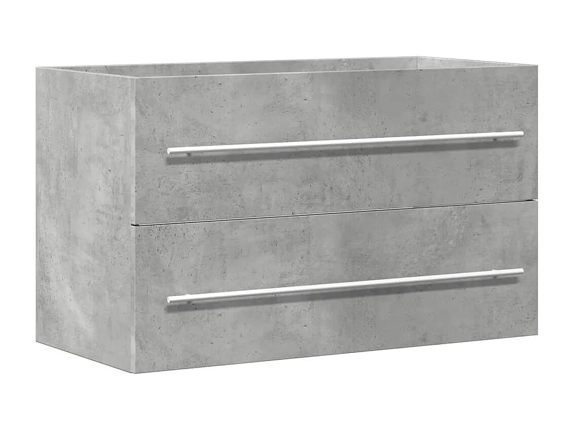 Mobile lavabo artigianale in rovere 80x38,5x48 cm in MDF