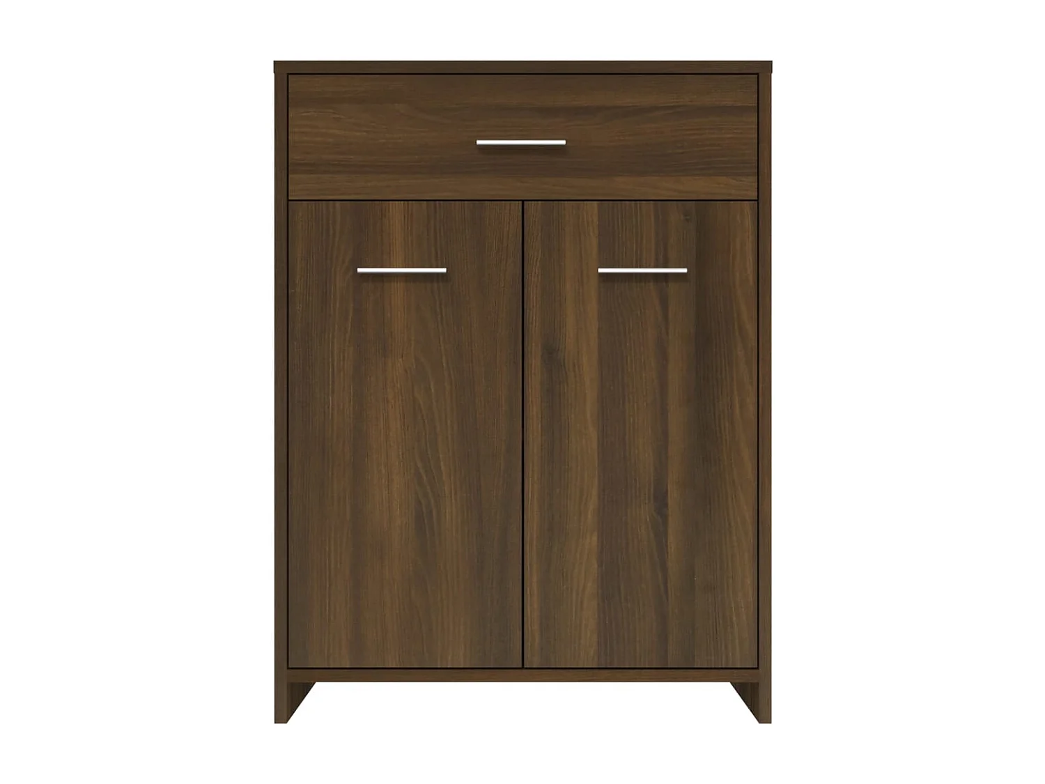 Badkamermeubel Bruin eiken 60x33x80 cm Bewerkt hout