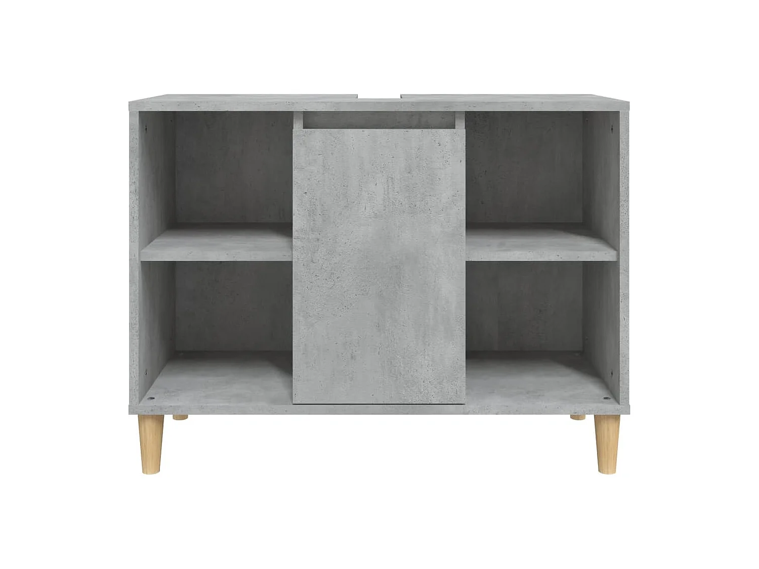 Meuble d'évier gris béton 80x33x60 cm bois d'ingénierie