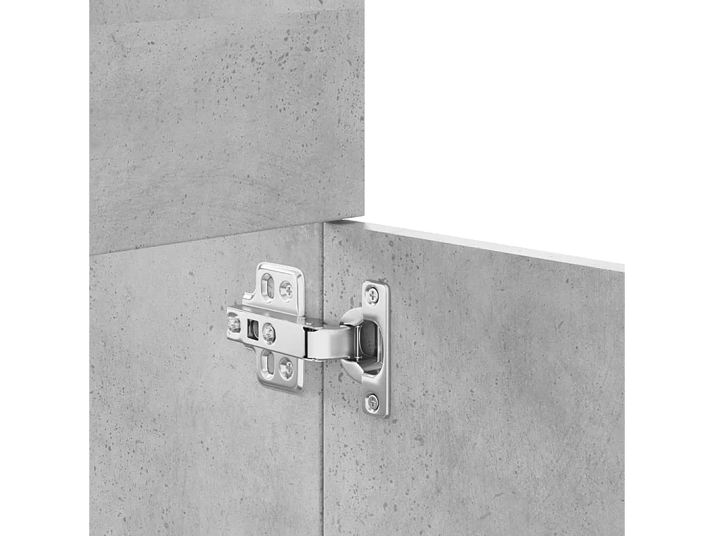 Betongraues 4-teiliges Badezimmermöbel-Set