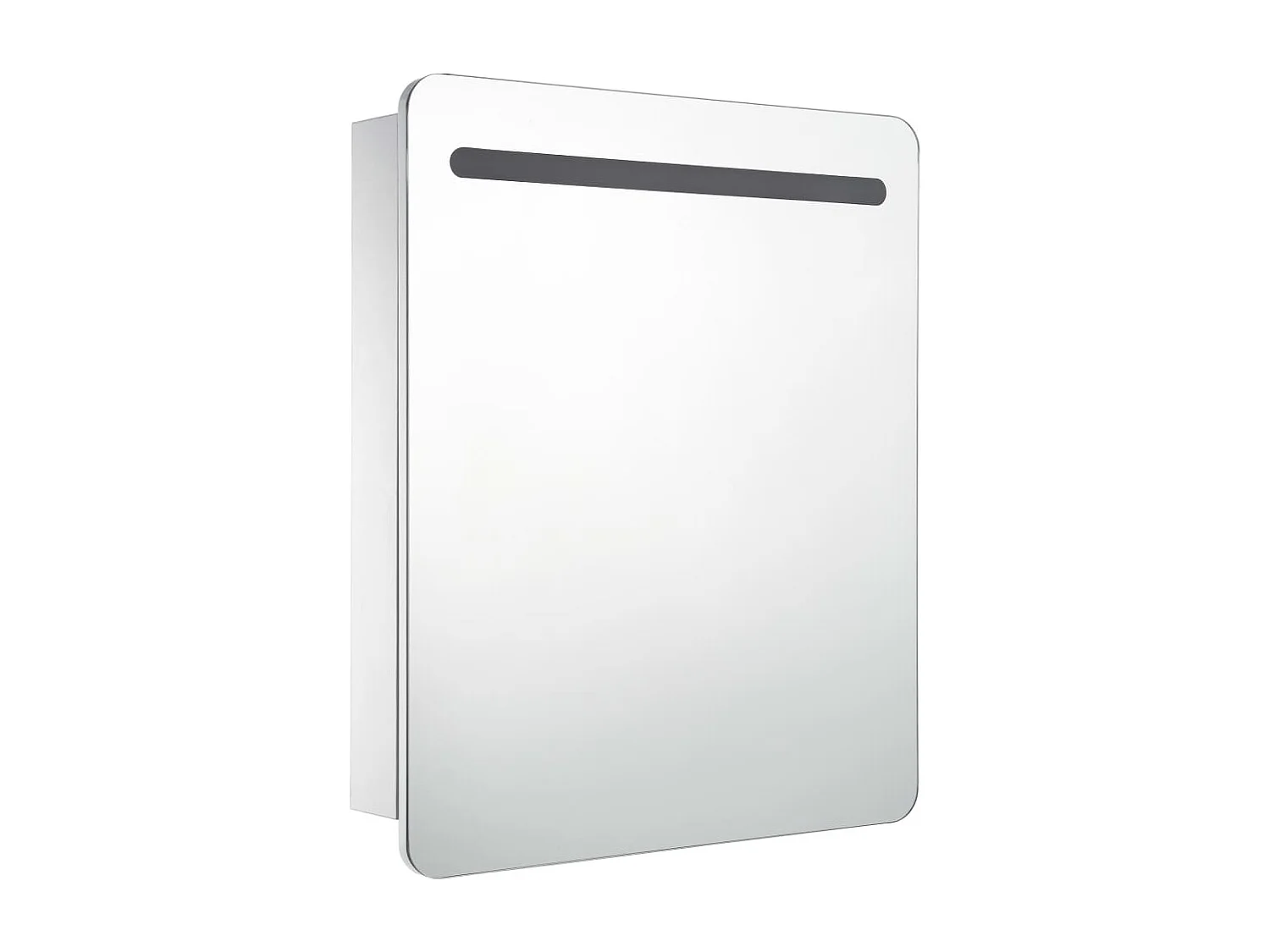 Mueble de baño con espejo LED 68x9x80 cm