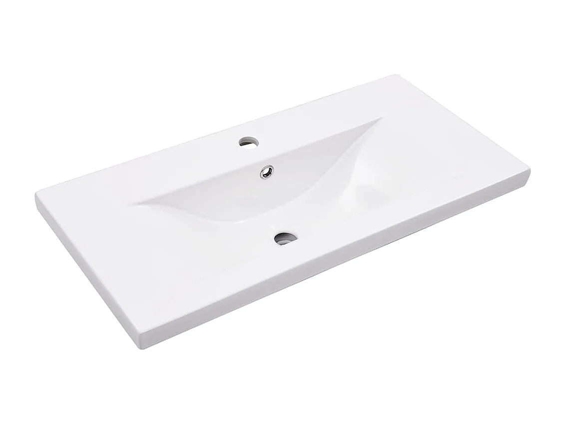 Cadre de lavabo de salle de bain vasque à encastrer Noir Fer