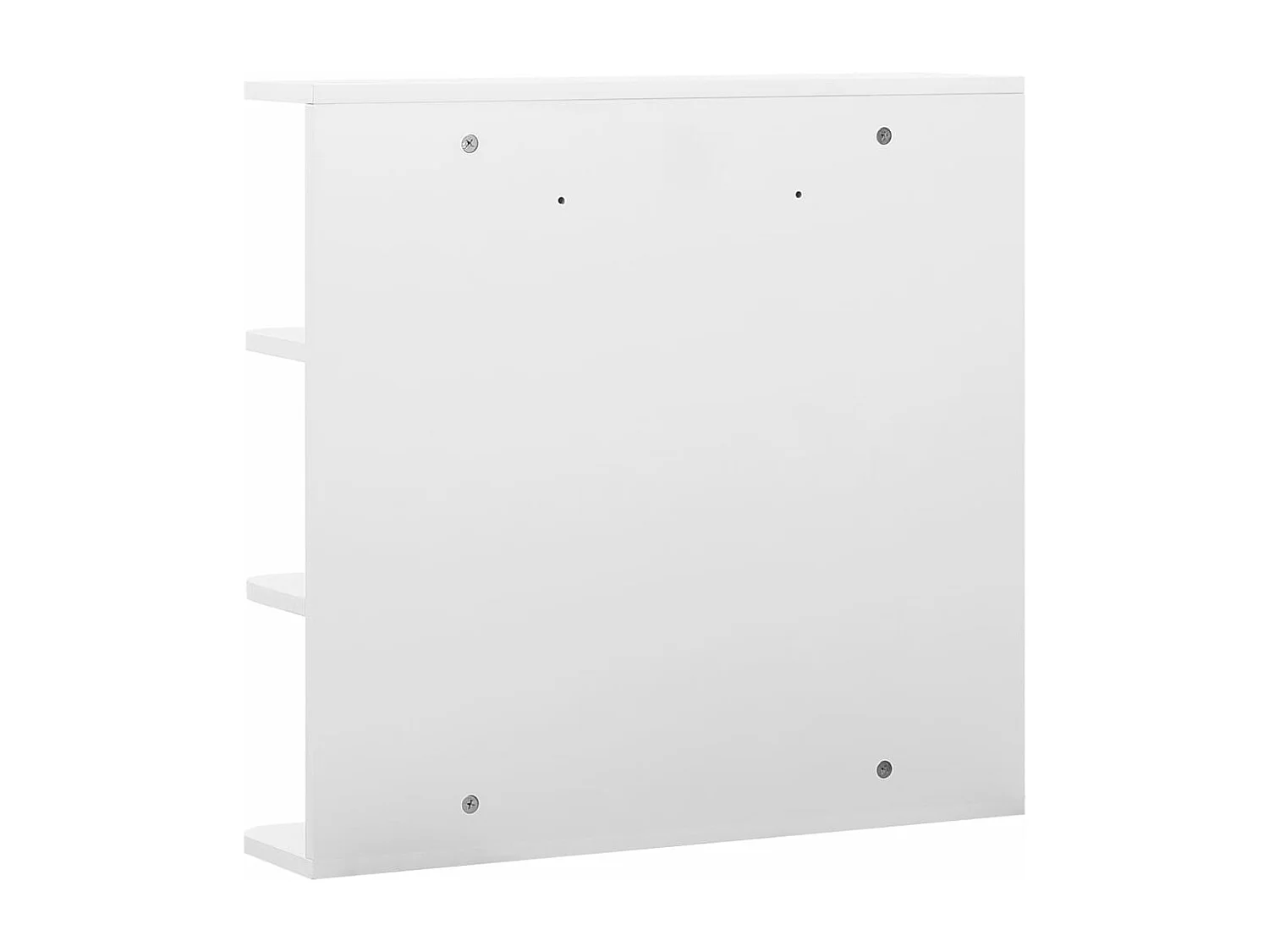 Armário espelhado para casa de banho 66x17x63 cm MDF branco