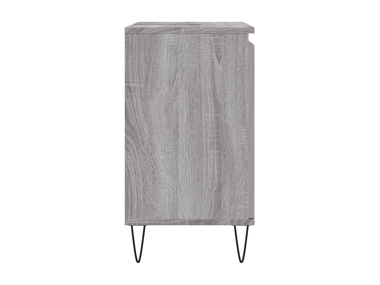 Badkamerkast 58x33x60 cm bewerkt hout grijs sonoma eikenkleurig