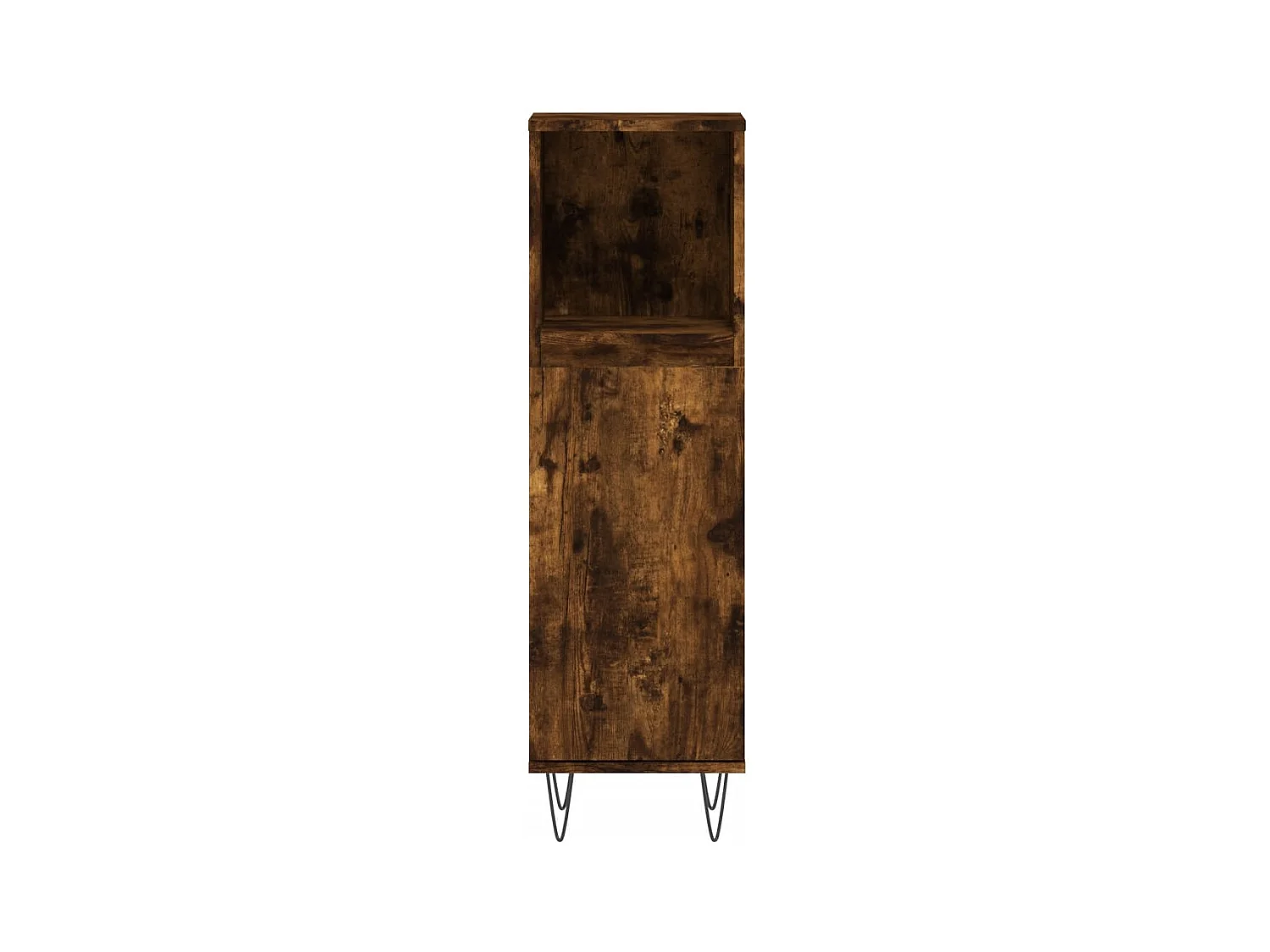 Armoire de bain chêne fumé 30x30x100 cm bois d'ingénierie