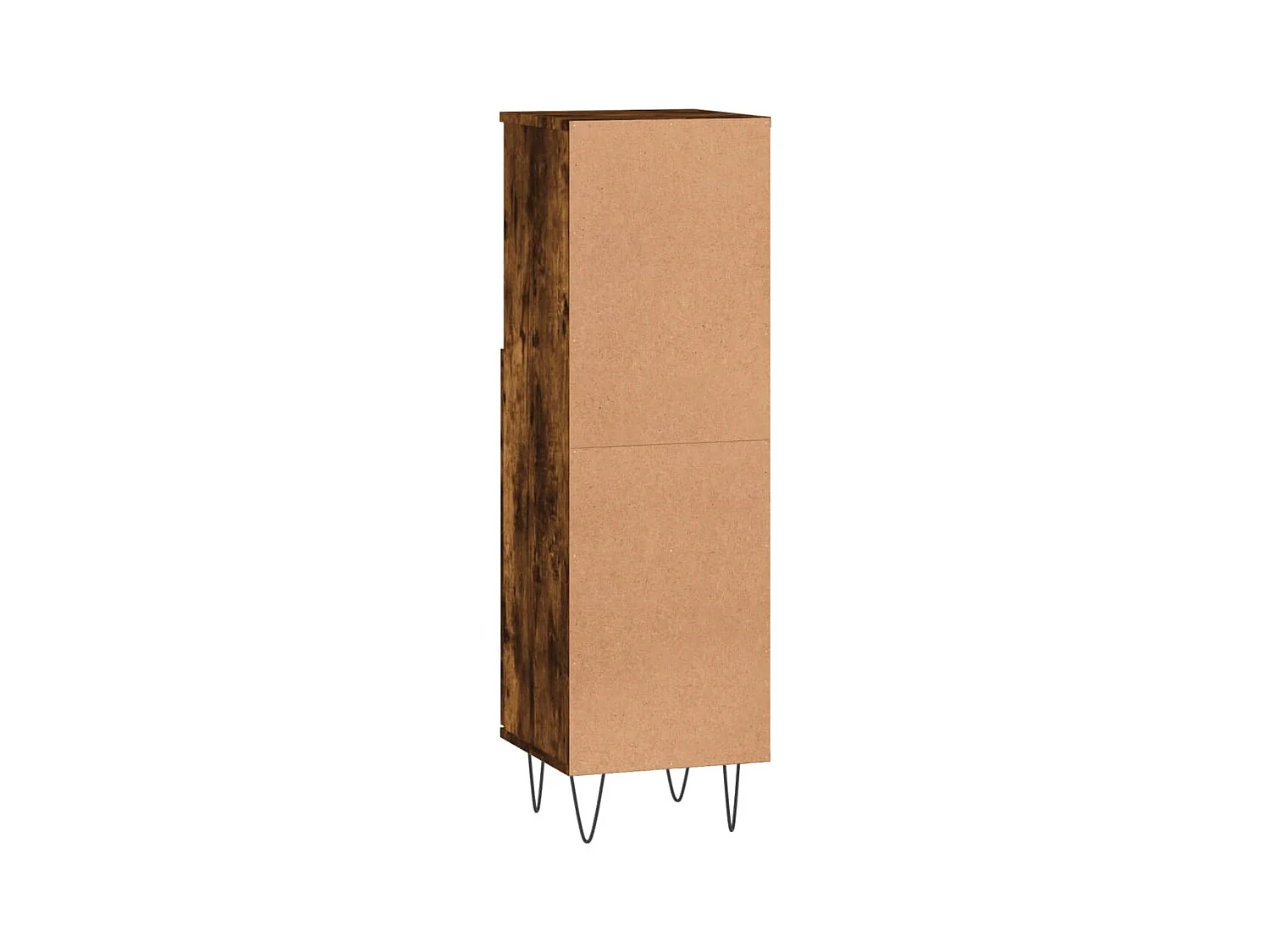 Armoire de bain chêne fumé 30x30x100 cm bois d'ingénierie