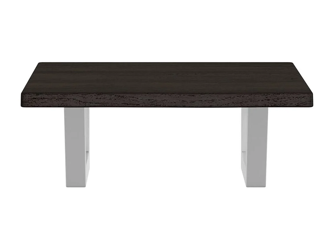 Estante de lavabo de pared de acero y madera maciza de roble