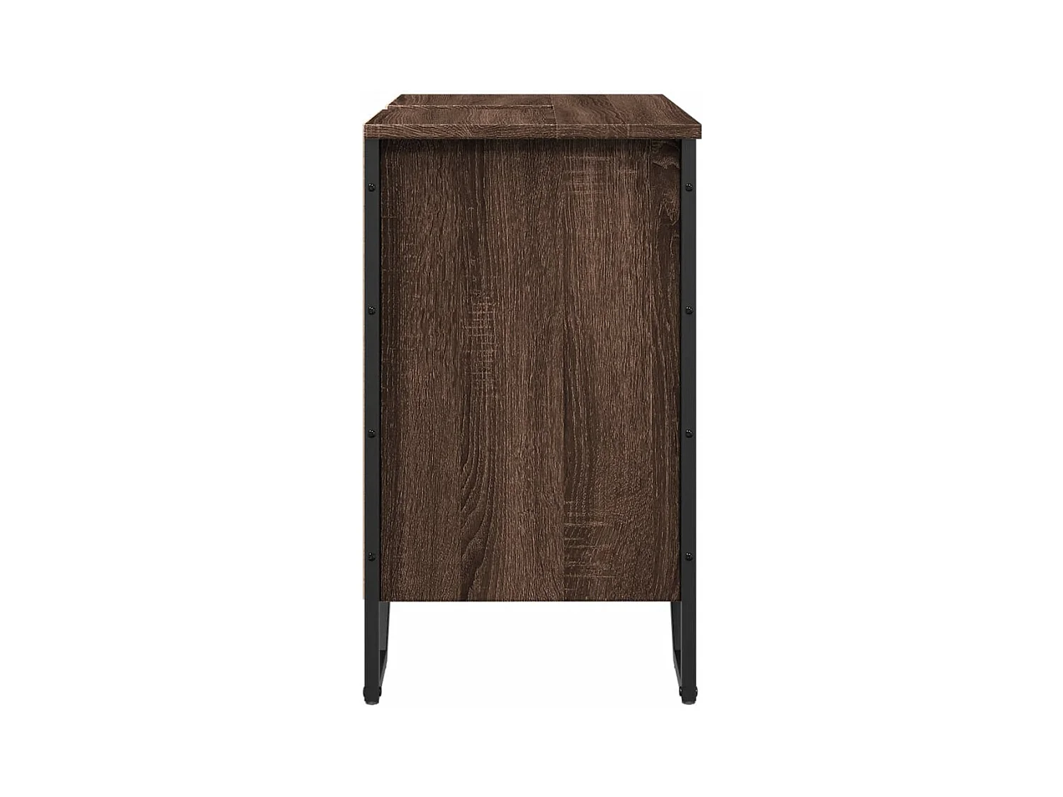 Armoire lavabo de salle de bain chêne marron 60x35x60 cm