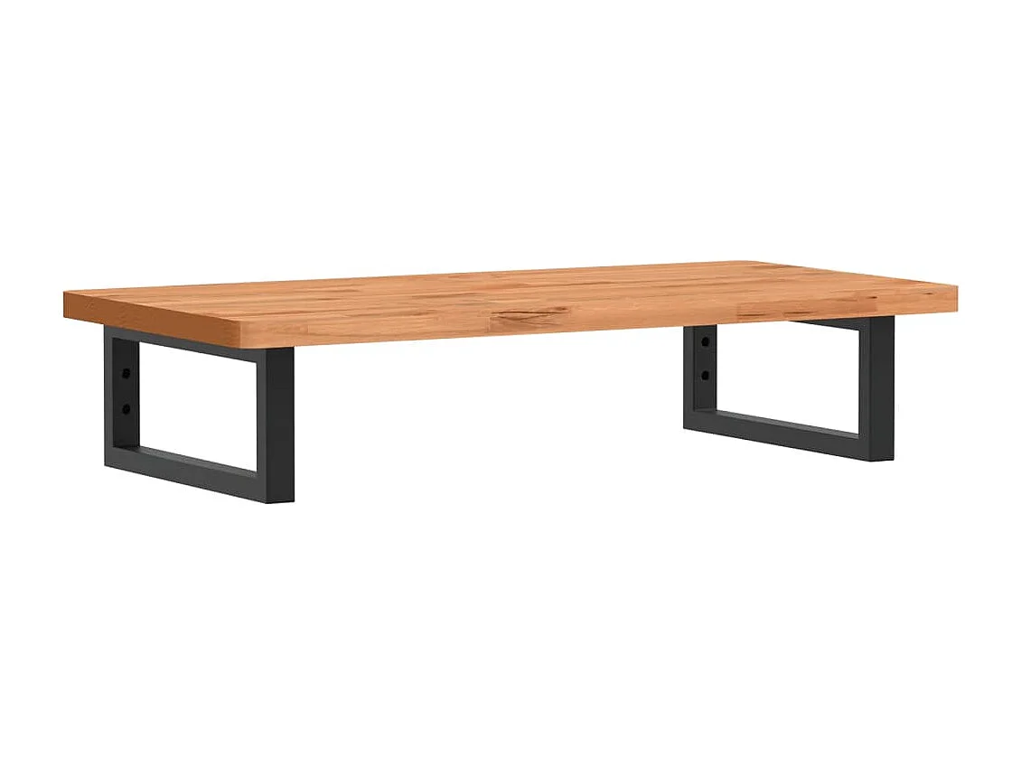 Badkamer wandschap staal en massief beukenhout