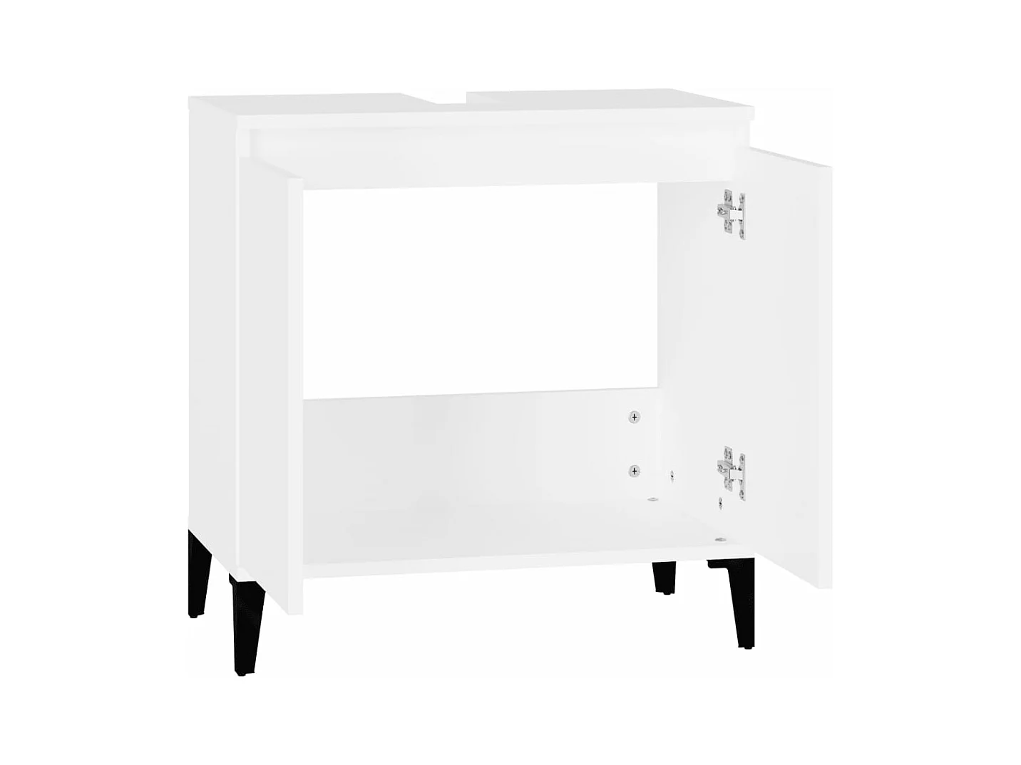 Meuble d'évier blanc 58x33x60 cm bois d'ingénierie