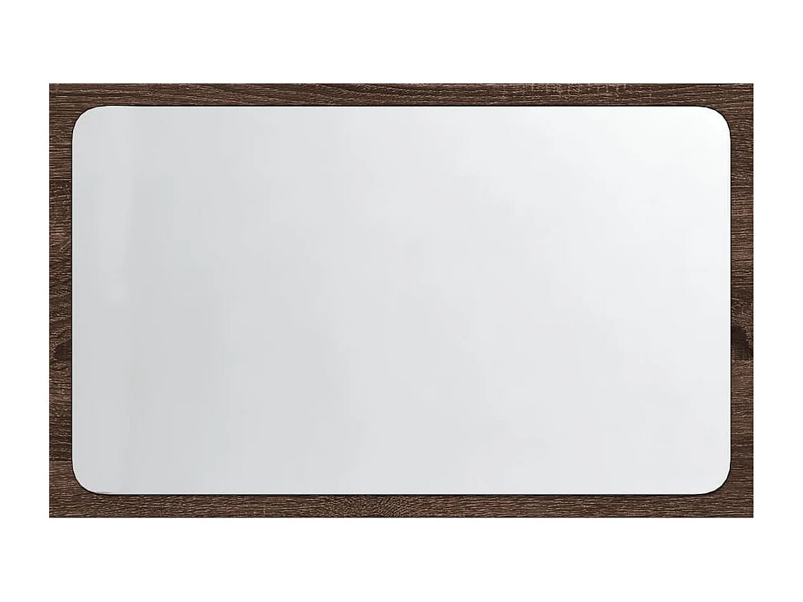 Badkamerspiegel met LED 60x8,5x38 cm bewerkt hout bruin eiken