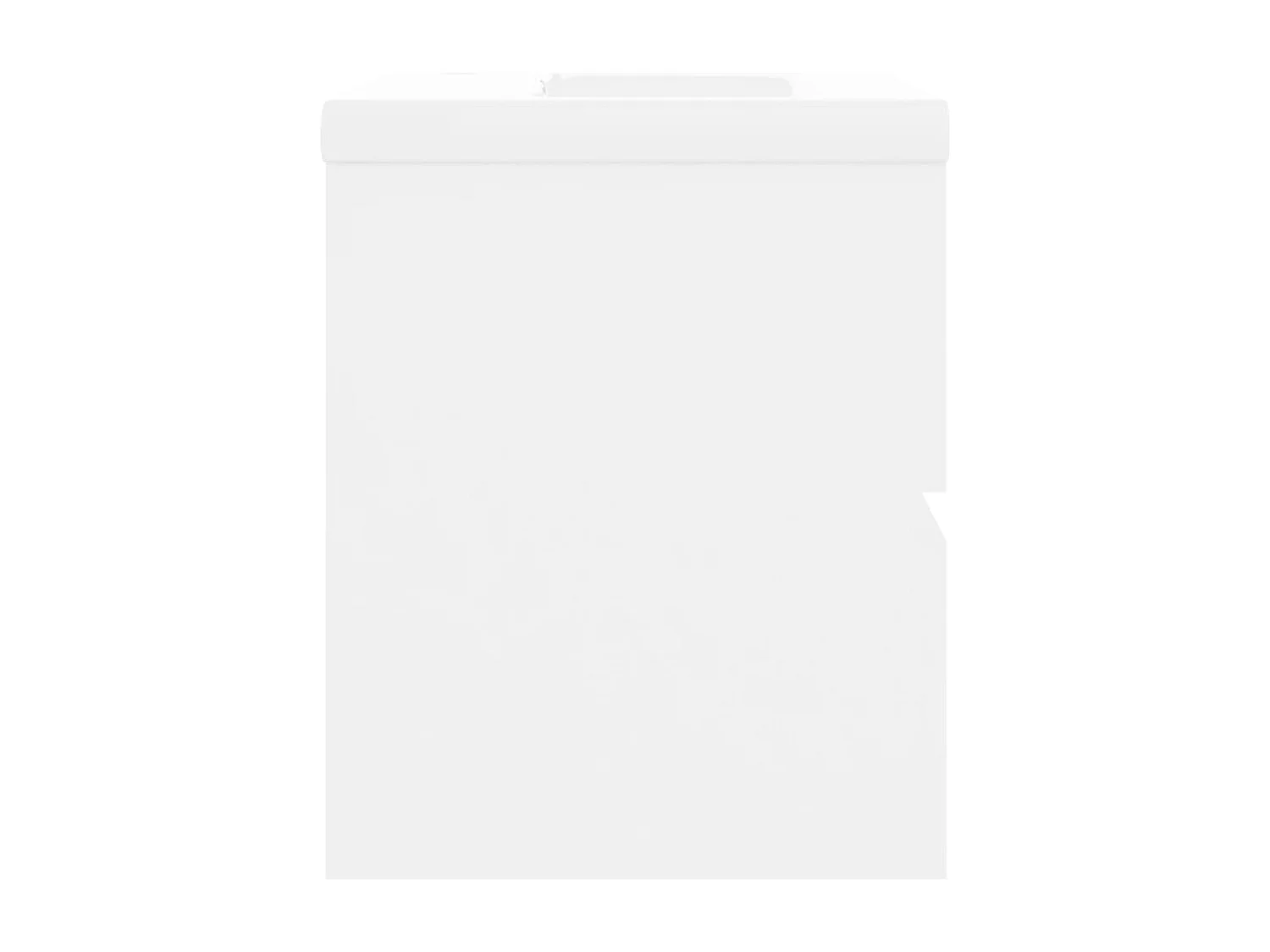 Armoire d'évier avec lavabo intégré Blanc Bois d'ingénierie