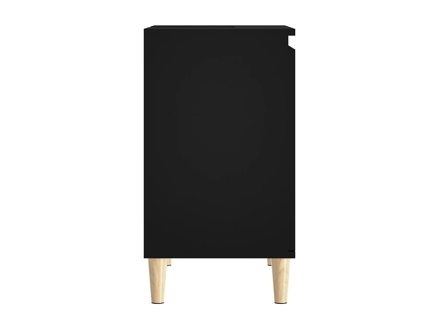 Meuble d'évier noir 58x33x60 cm bois d'ingénierie