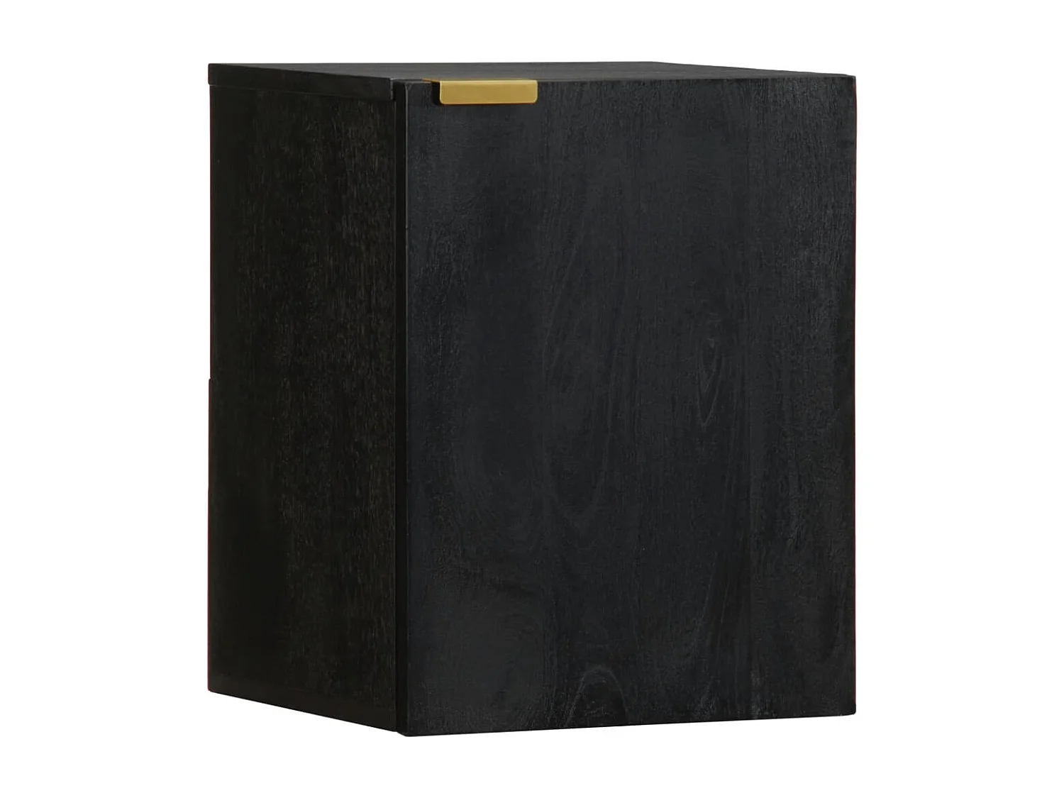 Mueble de pared para baño de madera contrachapada negra