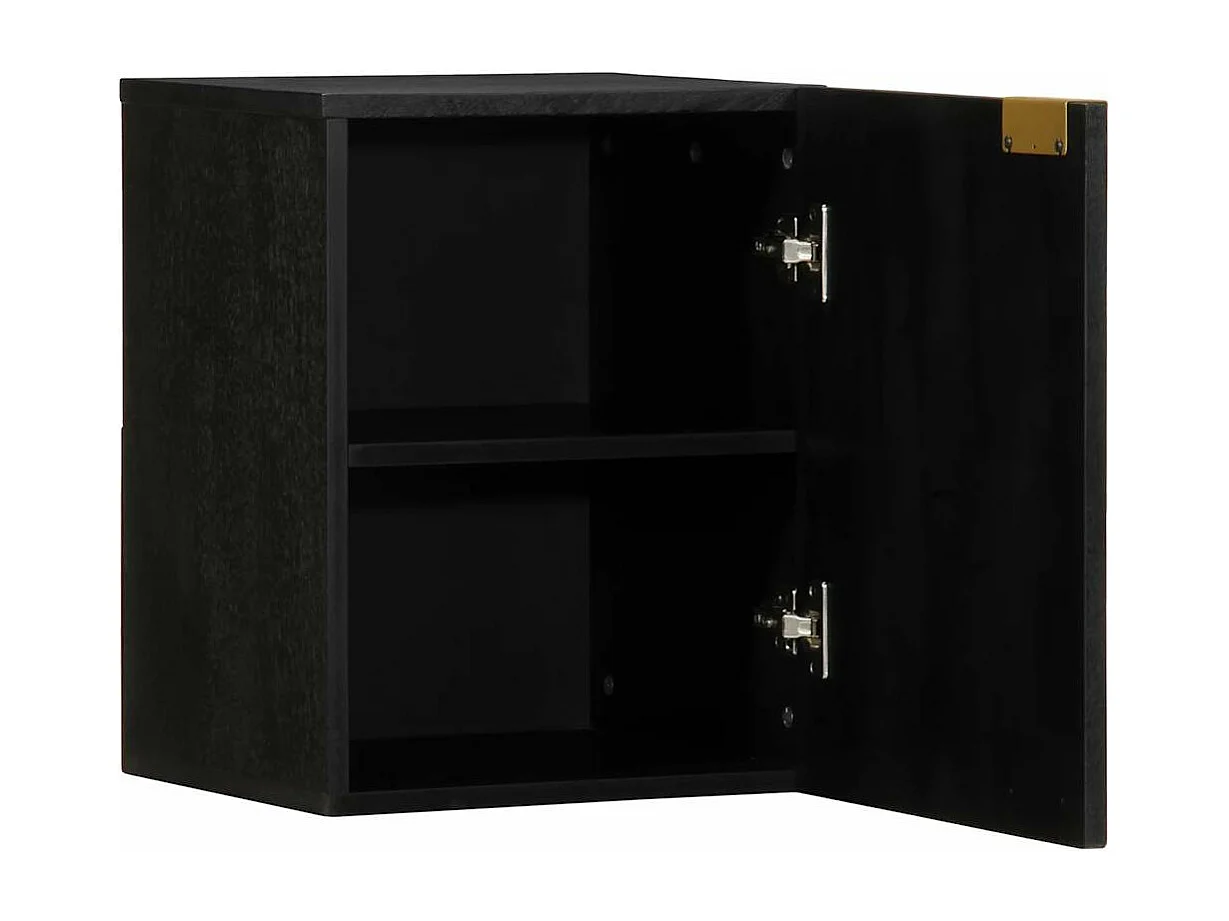 Mueble de pared para baño de madera contrachapada negra