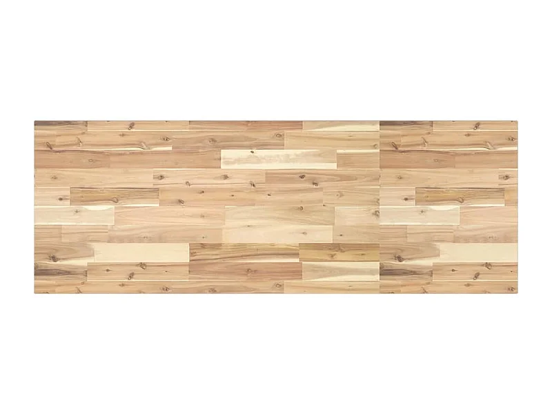 Piano da Bagno Non Trattato 120x50x2cm Legno Massello di Acacia