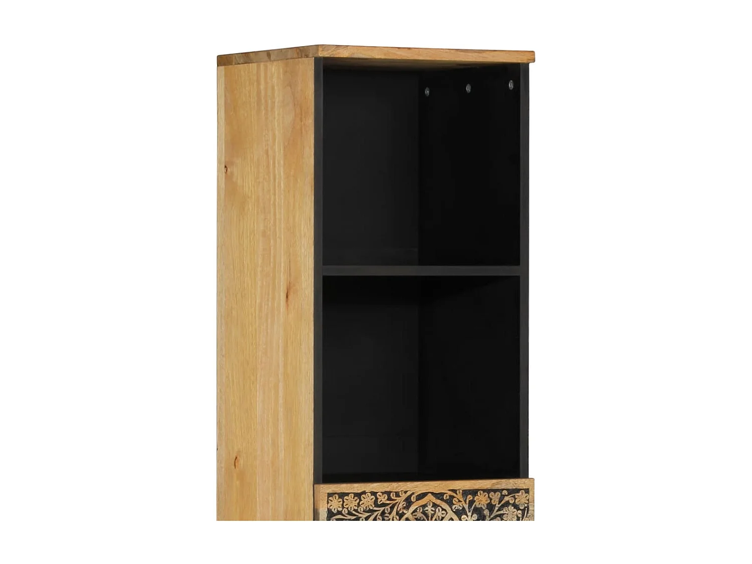 Armoire de salle de bain 38x33x160 cm bois massif de manguier