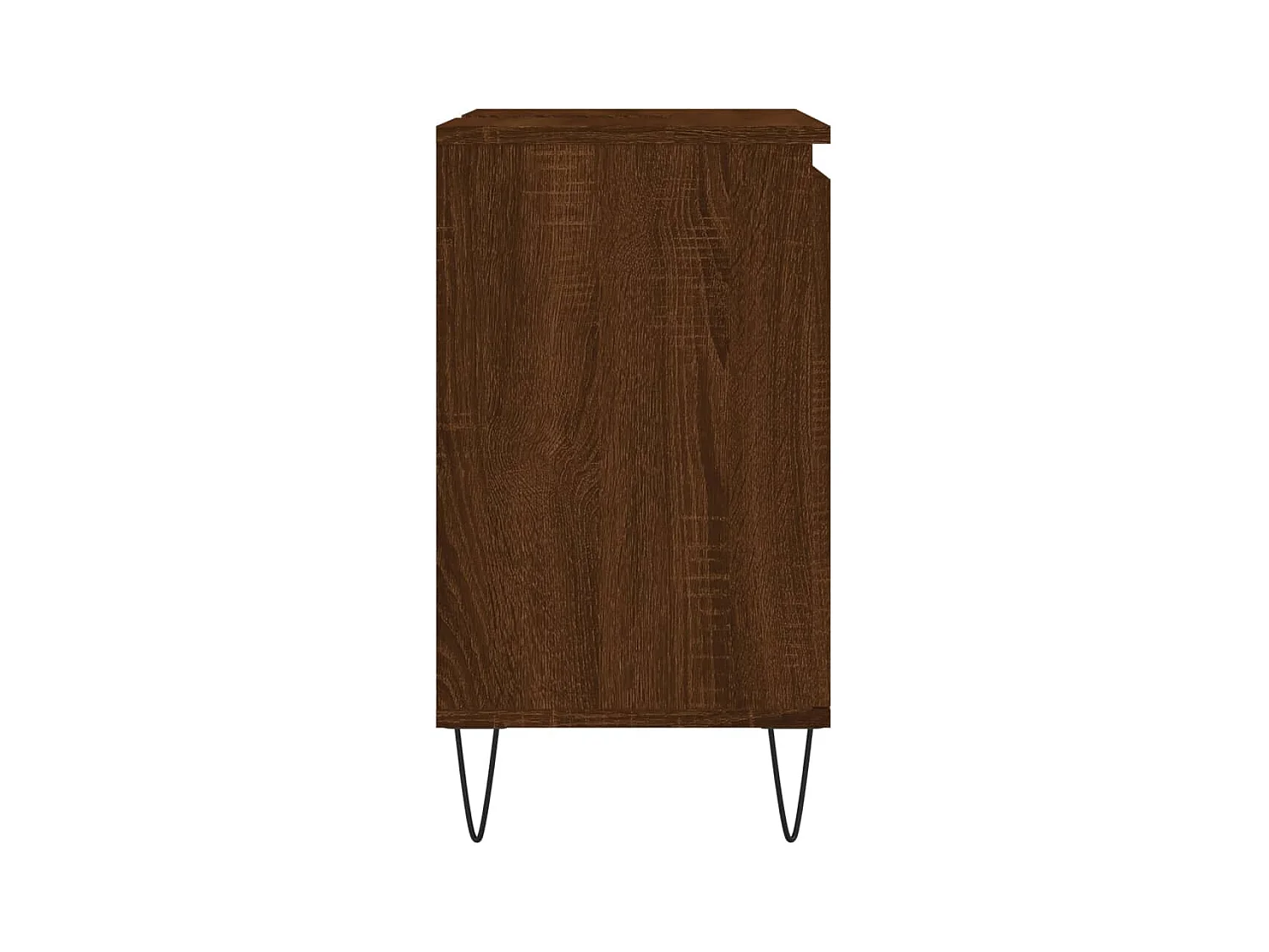 Badkamerkast 58x33x60 cm bewerkt hout bruin eikenkleur