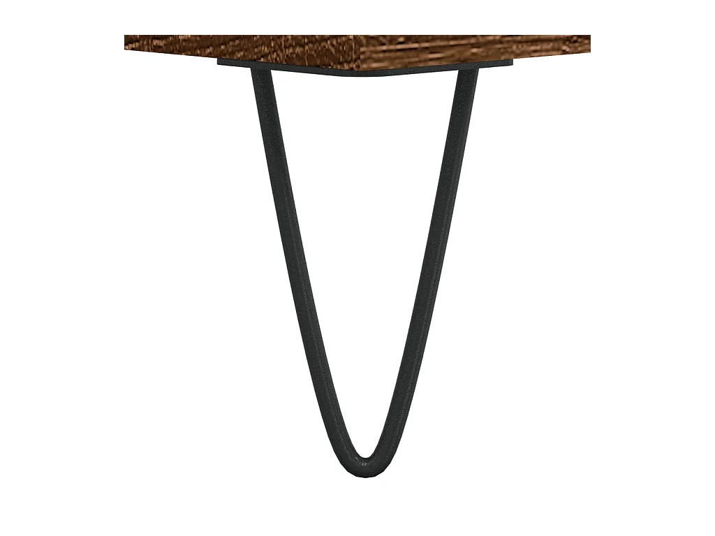 Badkamerkast 58x33x60 cm bewerkt hout bruin eikenkleur