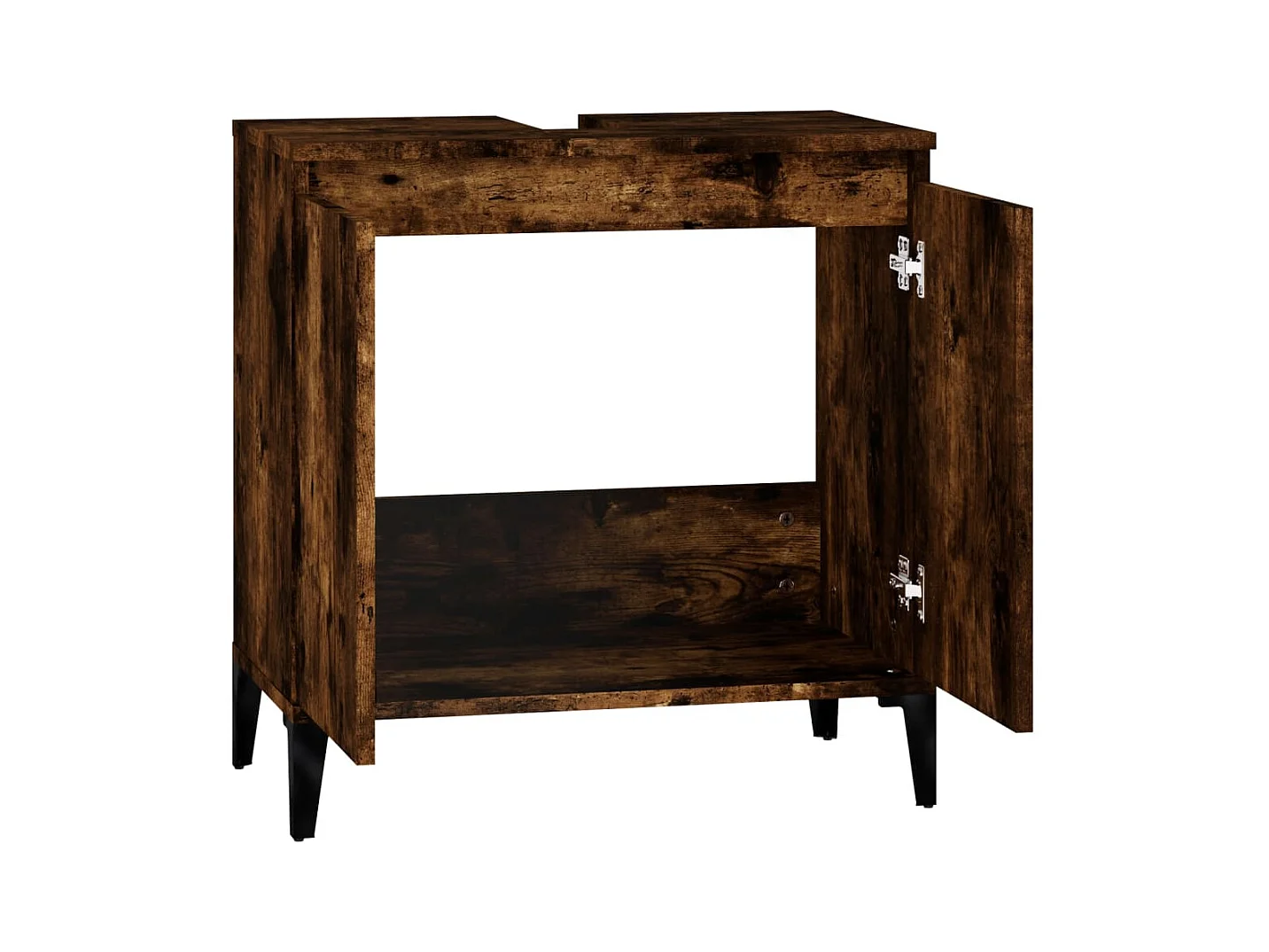 Mobile Lavabo Rovere Fumo 58x33x60 cm in Legno Multistrato