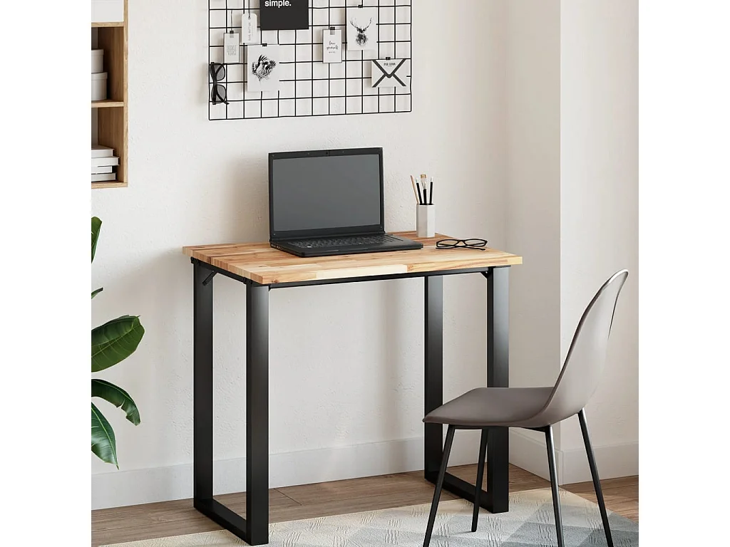 Dessus de meuble de salle de bain non traité bois d'acacia