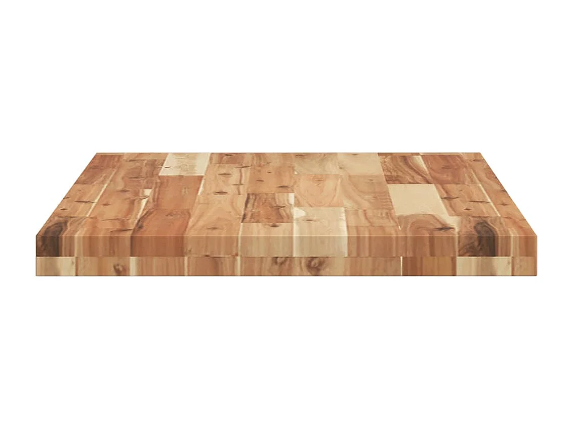 Piano da Bagno Finitura a Olio 120x50x4 cm in Legno di Acacia