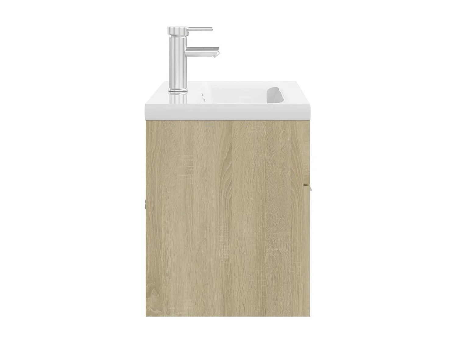 Armoire d'évier avec lavabo intégré Chêne sonoma Aggloméré