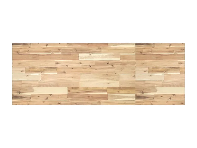 Piano da Bagno Non Trattato 140x50x2cm Legno Massello di Acacia