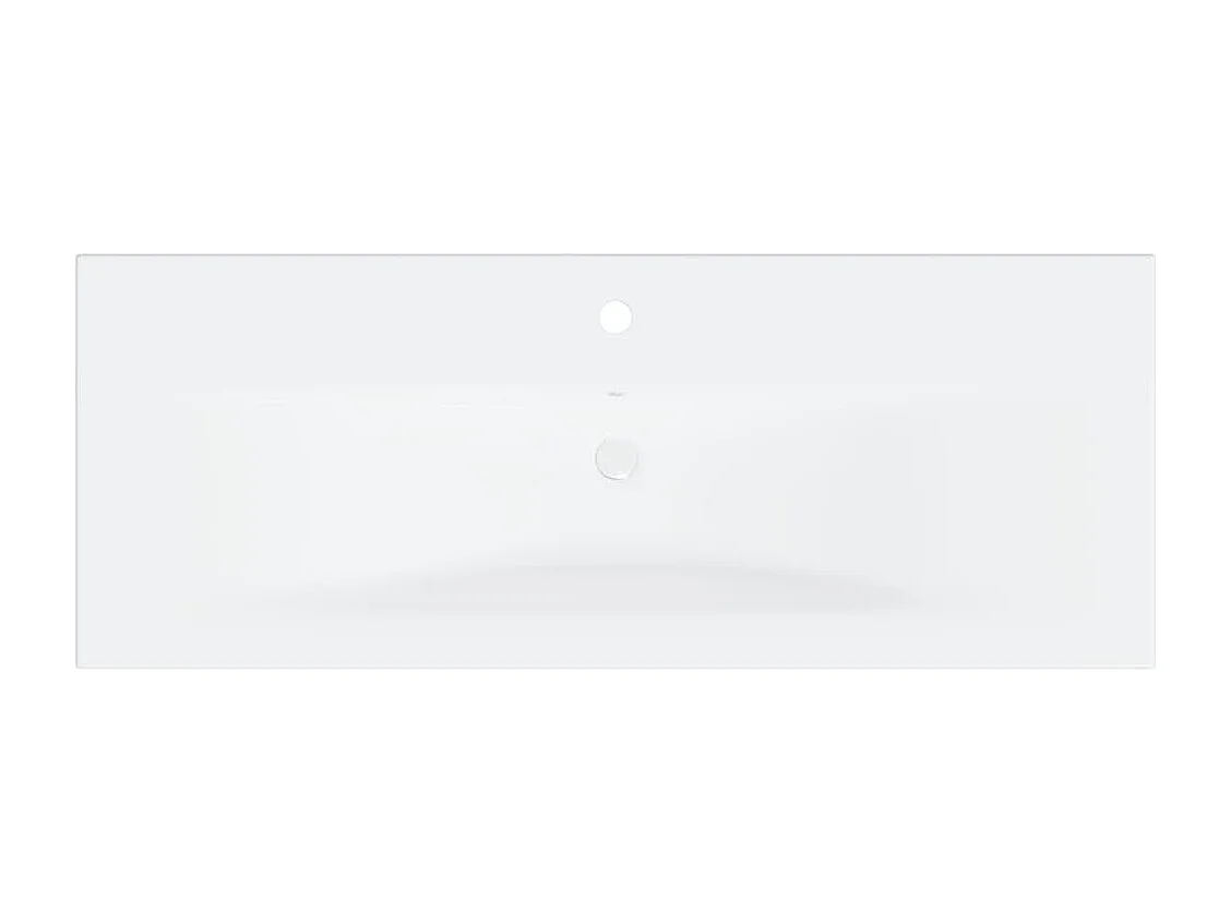 Mobile Bagno con Lavabo Integrato Bianco in Legno Multistrato