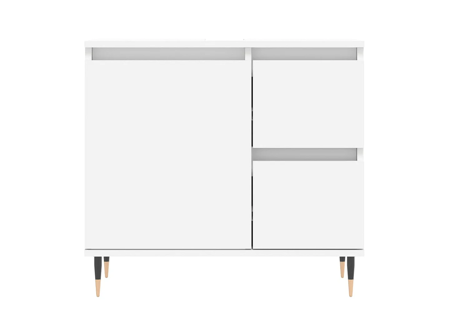 Armoire de salle de bain blanc 65x33x60 cm bois d'ingénierie